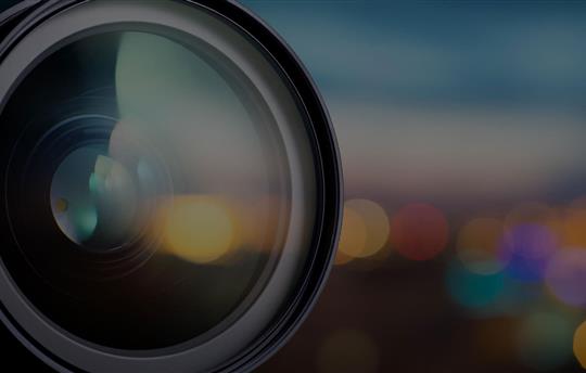 close up of camera lens